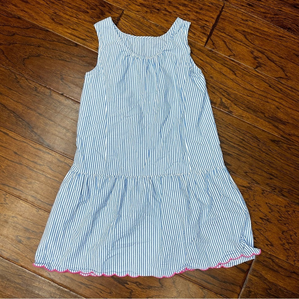 J. Crew Factory girls seersucker dress